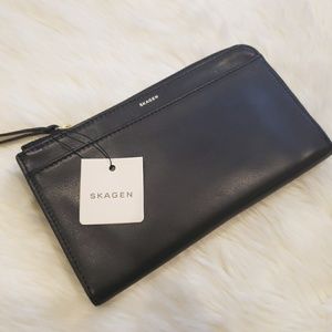 BLACK LEATHER Skagen Wallet